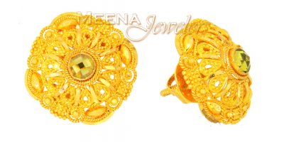 22Kt Gold Earrings ( 22 Kt Gold Tops )