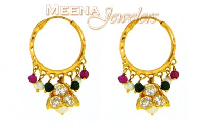 22 Kt Gold Hoop Earrings ( Hoop Earrings )