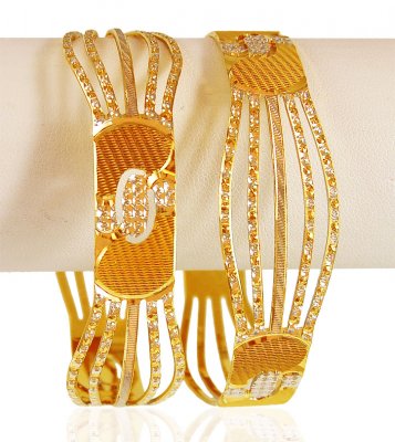 22K Gold Two Tone  Bangles  ( Two Tone Bangles )