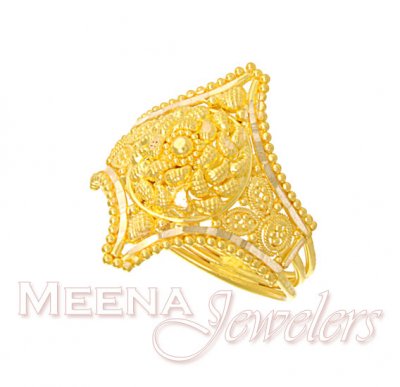 Designer Ladies Gold Ring ( Ladies Gold Ring )