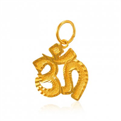 22K Gold Om Pendant ( Om Pendants )