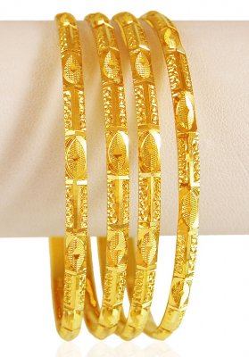 22 KT Gold Bangles Set ( Set of Bangles )