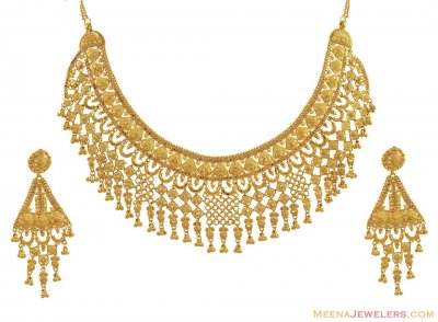 Exclusive Bridal Necklace Set (22K) ( Bridal Necklace Sets )