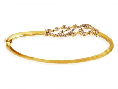 18 Karat Gold Diamond Bracelet ( Diamond Bangles )