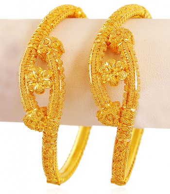 22K Gold Fancy Kada (2PC) ( Kadas )