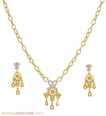 Gold Designer Necklace Set ( Gold Designer Sets )