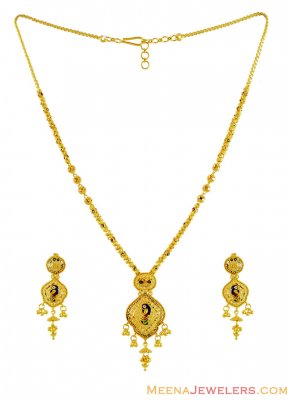 22k Meenakari Necklace Set ( Light Sets )