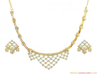 22K Gold Necklace Set ( Light Sets )