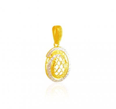 22K Gold Two Tone Pendant ( Fancy Pendants )