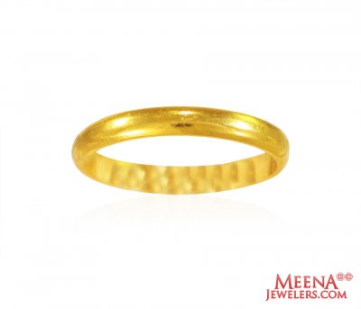 22Kt Gold Plain Band  ( Wedding Bands )