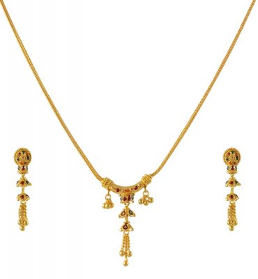 Gold Designer Necklace Set ( Gold Designer Sets )