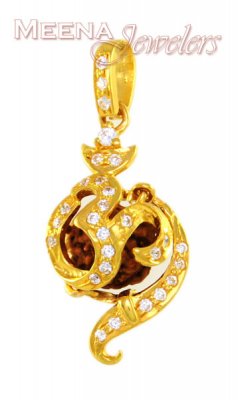 Om Pendant with Rudraksh ( Om Pendants )