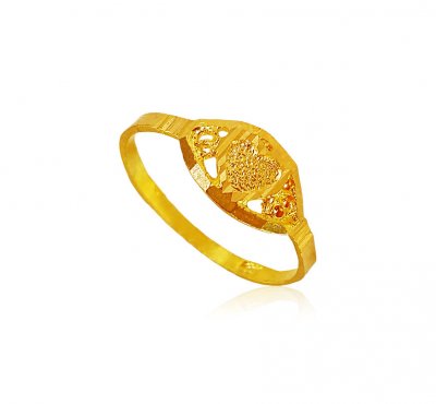 22KT Gold Baby Girl Ring ( 22Kt Baby Rings )