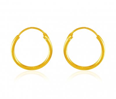 22 Karat Gold Hoop Earrings ( Hoop Earrings )