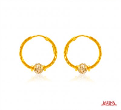 22 Kt Gold Hoop Earrings ( Hoop Earrings )