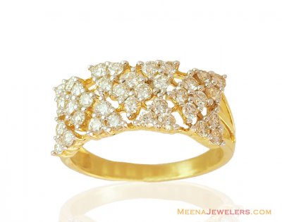 Designer Wide Diamond Ring 18k ( Diamond Rings )
