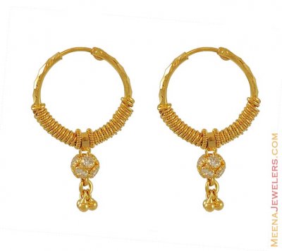 22Kt Gold Hoops ( Hoop Earrings )