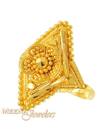 Baby Filigree Ring (22kt Gold) ( 22Kt Baby Rings )