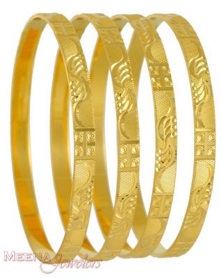 22Kt Gold Bangles ( Set of Bangles )