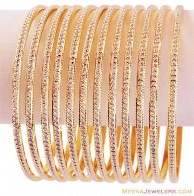 Gold Two Tone Bangles ( Two Tone Bangles )