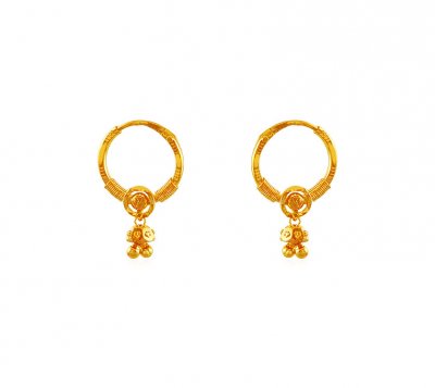 Hoop Earrings 22K Gold ( Hoop Earrings )