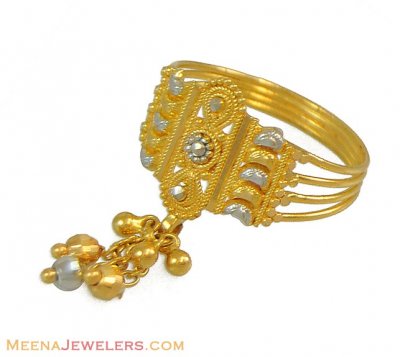 Gold Ring with Hangings ( Ladies Gold Ring )