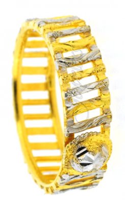 22kt Gold Wedding band Rhodium Plated ( Wedding Bands )