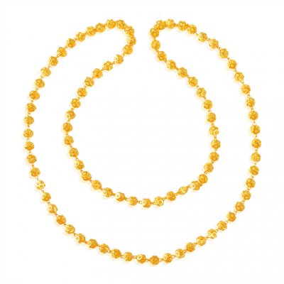 22K Gold Balls Long Chain ( 22Kt Long Chains (Ladies) )