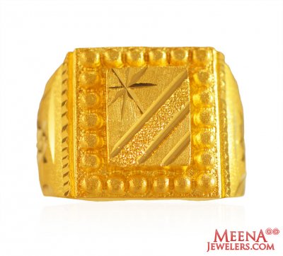 22 Karat Gold Mens Ring ( Mens Gold Ring )