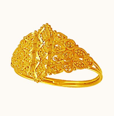 22K Gold Fancy Ring ( Ladies Gold Ring )