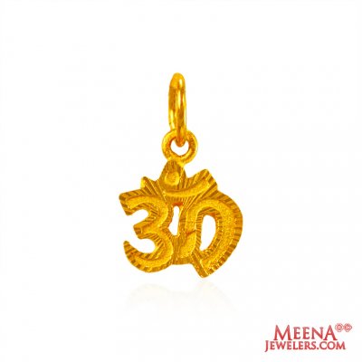 22Kt Gold OM Pendant ( Om Pendants )