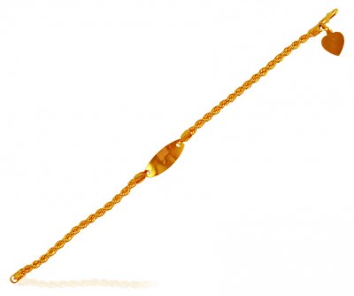 22k Gold Baby Bracelet ( 22Kt Baby Bracelets )