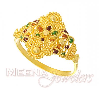 Designer Ladies Gold Ring ( Ladies Gold Ring )