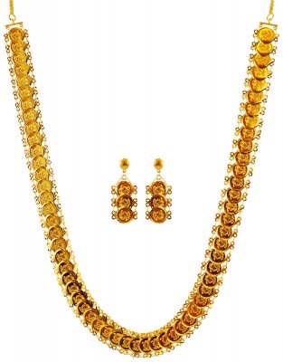 22Kt Gold Ginni Necklace Set ( 22 Kt Gold Sets )