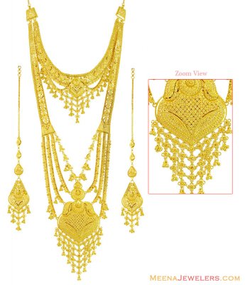 22K Rani Haar Set (Bridal Necklace) ( Bridal Necklace Sets )