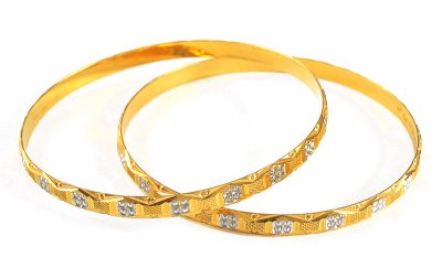 22 Karat Two Tone Bangles ( Two Tone Bangles )