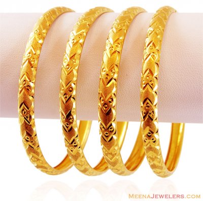 Machine Bangles Set 22k ( Set of Bangles )