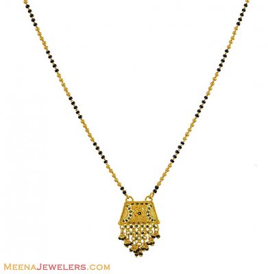 Indian Meenakari Mangalsutra (22K) ( MangalSutras )