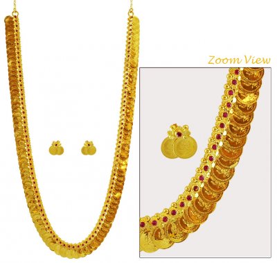 22K Long Kasu Maalai ( 22 Kt Gold Sets )