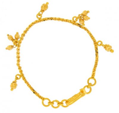 22Kt Gold Girls Bracelet ( 22Kt Baby Bracelets )