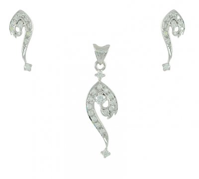 White Gold Pendant Set ( White Gold Pendant Sets )