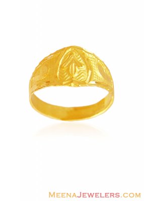 Baby Boy 22K Gold Ring ( 22Kt Baby Rings )