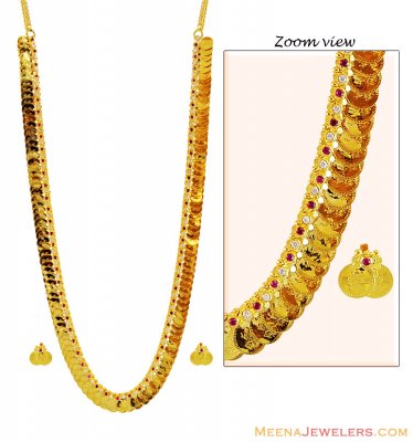 22K Laxmi Devi Kasu Mala (Set) ( 22 Kt Gold Sets )