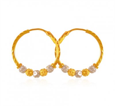 22 Kt Gold Hoop Earrings for Ladies ( Hoop Earrings )