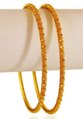 22KT Gold Filligree Bangles ( Gold Bangles )