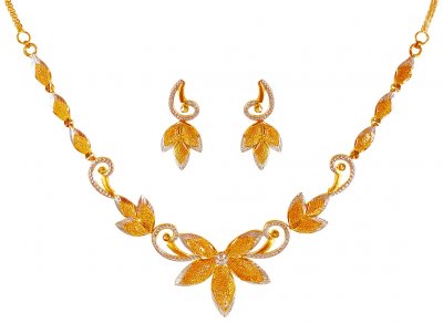 22KT Gold Light Necklace Set  ( Light Sets )