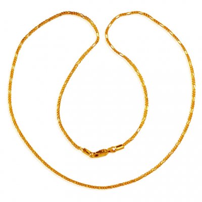 22K Gold Design  Chain  ( Plain Gold Chains )