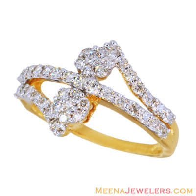 Ladies Exquisite Diamond Ring 18K ( Diamond Rings )