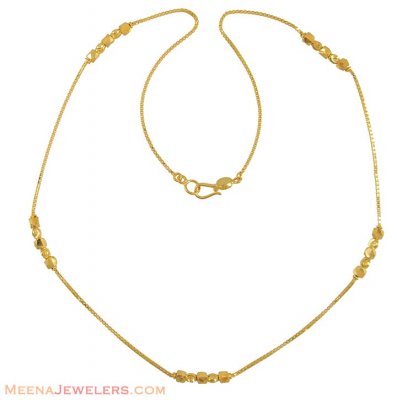 22K Gold Fancy Chain ( 22Kt Gold Fancy Chains )