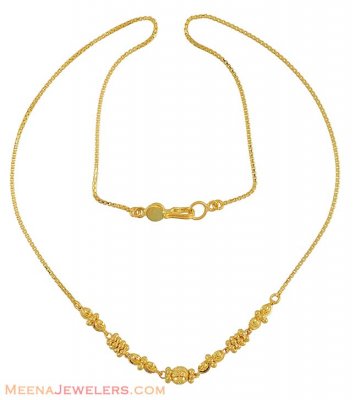 Gold Fancy Chain (16 Inch) ( 22Kt Gold Fancy Chains )